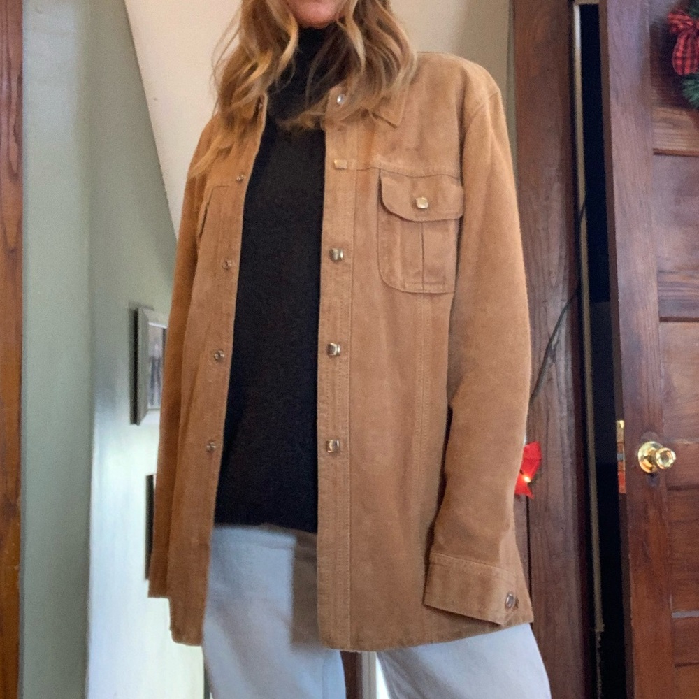 Ben Berma vintage suede shirt jacket.